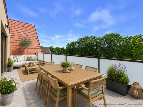   Magnifique ATTIQUE aux belles prestations avec 37 m2 de terrasse Appartement - 4 pièce(s) - 90 m²