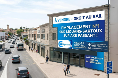   DROIT AU BAIL TOUS COMMERCES   EMPLACEMENT No1 - MOUANS-SARTOUX 
