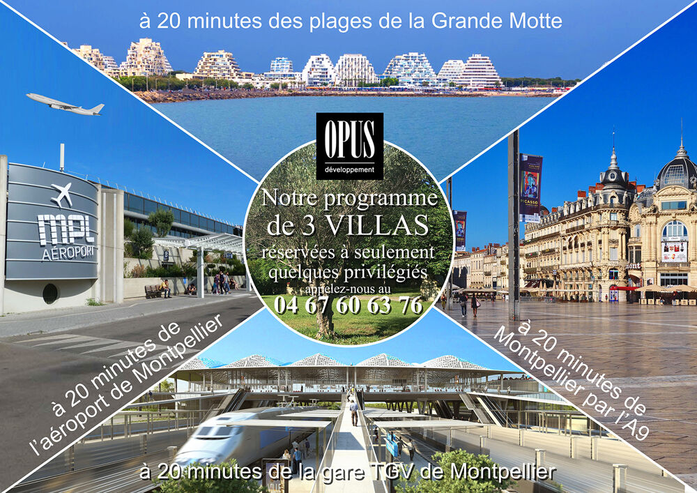 VILLA PROVENÇALE SUR UN TERRAIN DE 640 m2 - LUNEL-VIEL À 20 MN DE MONTPELLIER