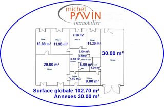  Maison � vendre 6 pi�ces 103 m� Beffes