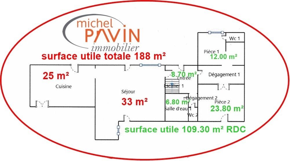 vente maison - 7 pièce(s)