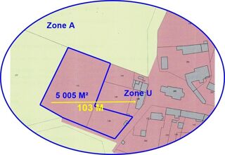  Terrain à vendre 5005 m² Vereaux