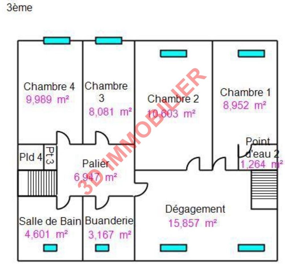 vente appartement - 8 pièce(s)