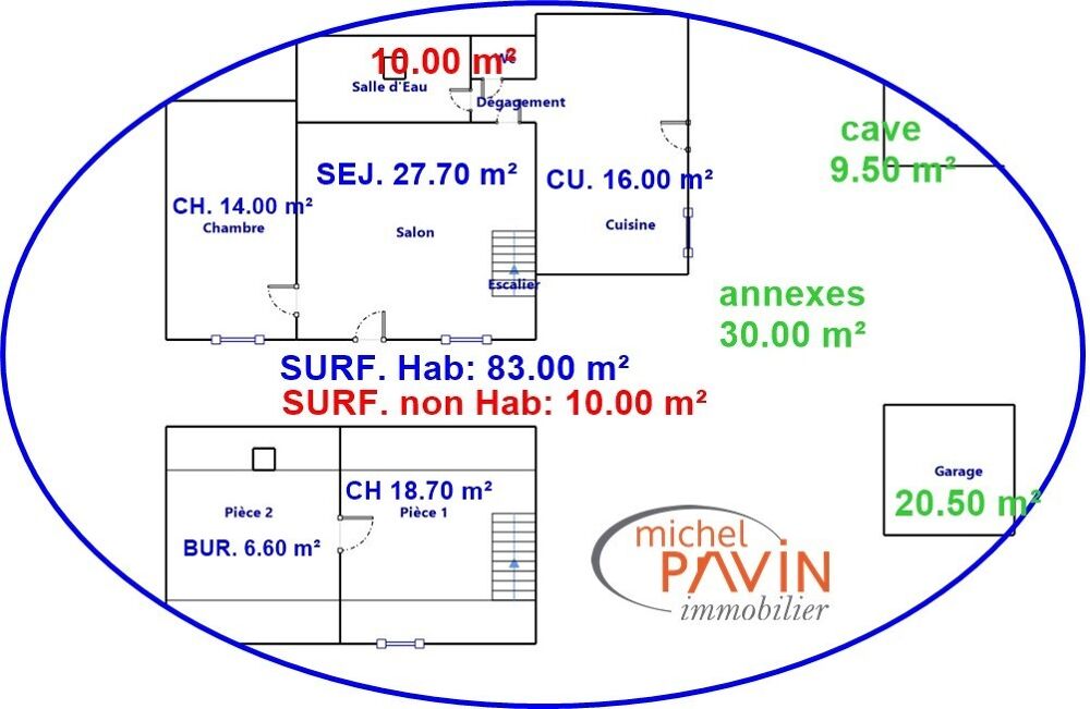 Vente Maison vente maison - 5 pièce(s) Cuffy
