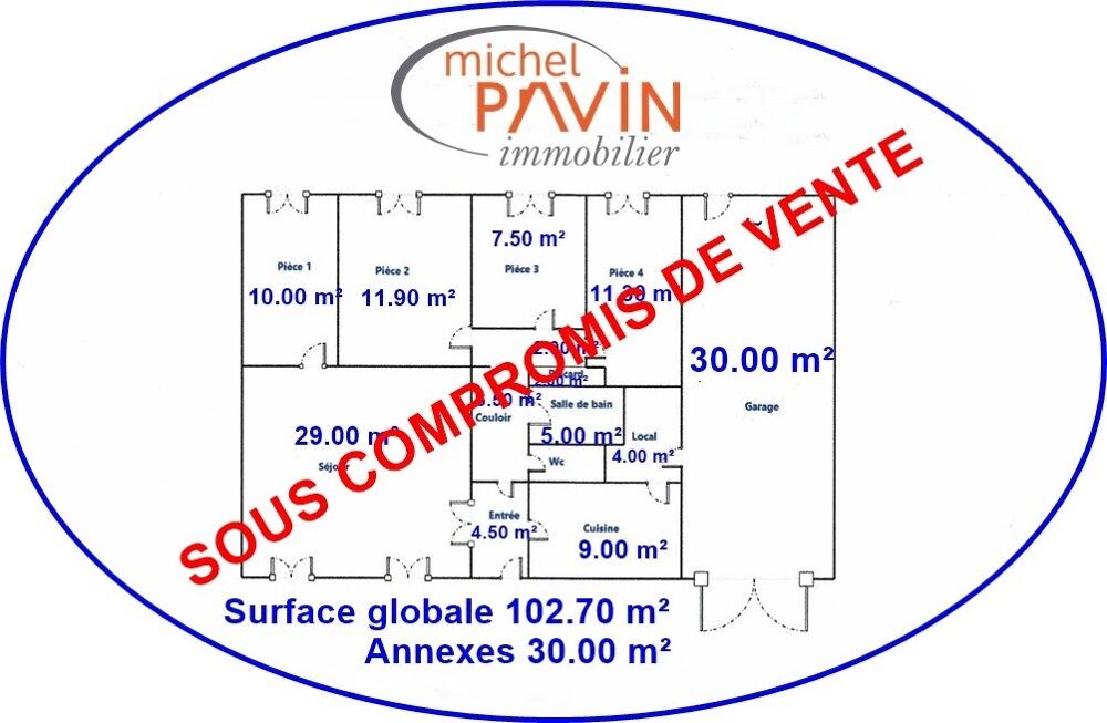 vente maison - 6 pièce(s)