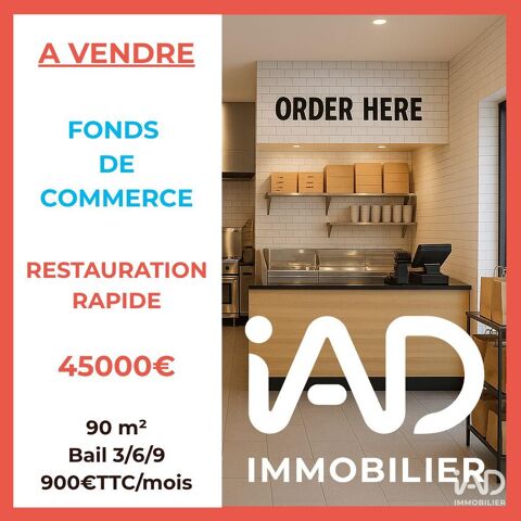 Vente Restauration rapide 90 m&sup2; 45000 50000 Saint-l