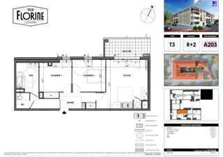  Appartement � vendre 3 pi�ces 63 m�