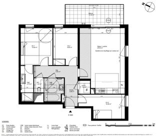  Appartement � vendre 4 pi�ces 86 m�