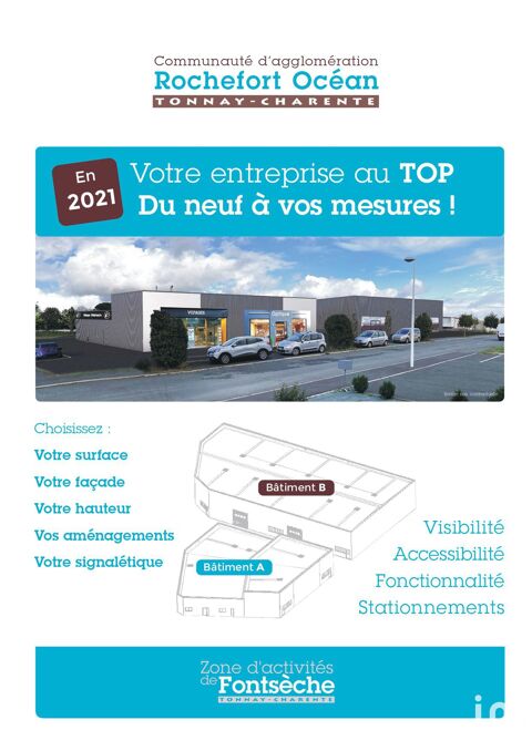 Vente Murs commerciaux 276 m&sup2; 396776 17430 Tonnay-charente