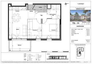  Appartement � vendre 3 pi�ces 57 m�