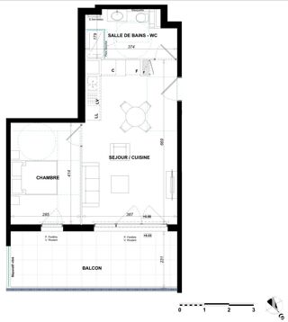  Appartement � vendre 2 pi�ces 43 m�