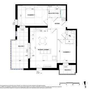  Appartement � vendre 3 pi�ces 62 m�