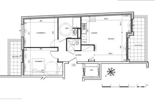  Appartement  vendre 3 pices 64 m