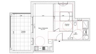  Appartement � vendre 2 pi�ces 42 m�