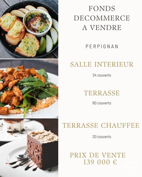 Vente Restaurant 100 m&sup2; 139000 66000 Perpignan