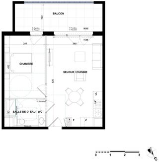  Appartement � vendre 2 pi�ces 41 m�