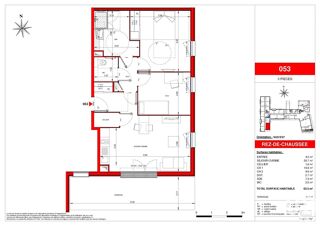  Appartement  vendre 3 pices 63 m