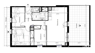  Appartement  vendre 4 pices 75 m