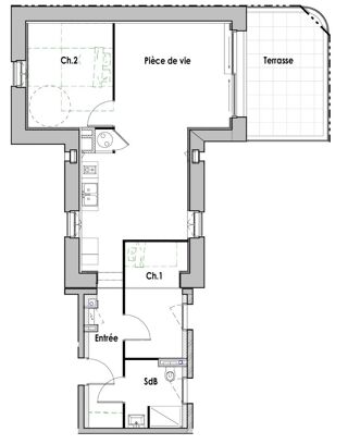  Appartement � vendre 4 pi�ces 78 m�