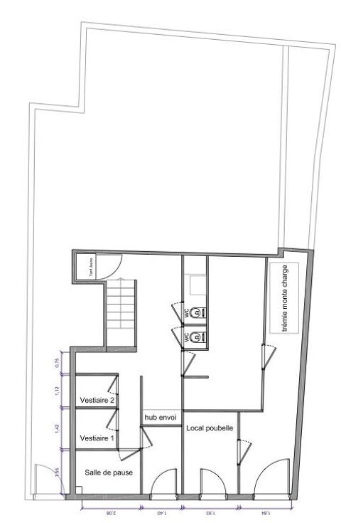 Location Boutique/Local commercial 190 m&sup2; 4250 75020 Paris