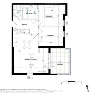  Appartement  vendre 3 pices 63 m