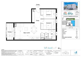  Appartement  vendre 3 pices 64 m