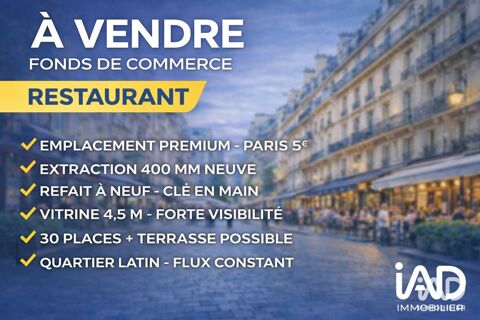 Vente Restaurant 56 m&sup2; 135000 75005 Paris
