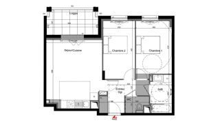  Appartement � vendre 3 pi�ces 62 m�