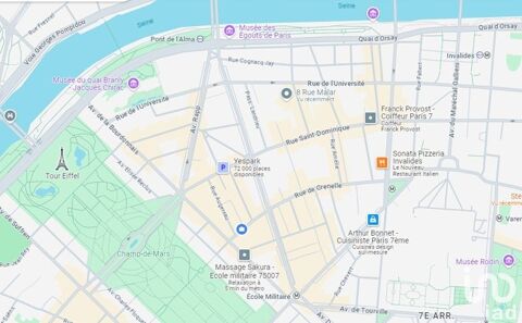 Vente Restaurant 120 m&sup2; 445200 75007 Paris