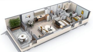  Appartement � vendre 3 pi�ces 68 m�