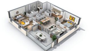  Appartement � vendre 4 pi�ces 87 m�