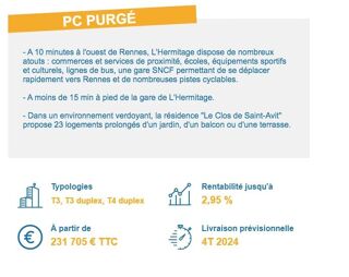  Appartement � vendre 3 pi�ces 59 m�