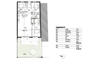  Appartement � vendre 4 pi�ces 89 m�