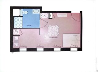  Appartement � vendre 1 pi�ce 28 m�