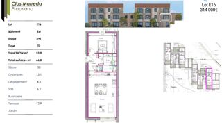  Appartement � vendre 2 pi�ces 53 m�