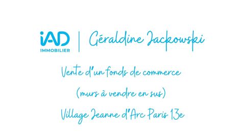 Vente Local d'activit&eacute;s 100 m&sup2; 260000 75013 Paris