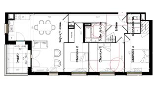  Appartement � vendre 4 pi�ces 81 m�