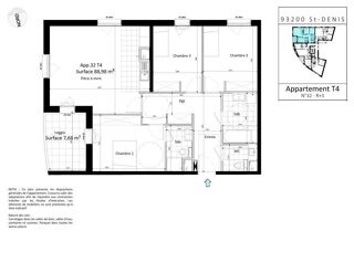  Appartement  vendre 4 pices 89 m