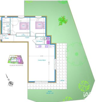  Appartement � vendre 3 pi�ces 71 m�