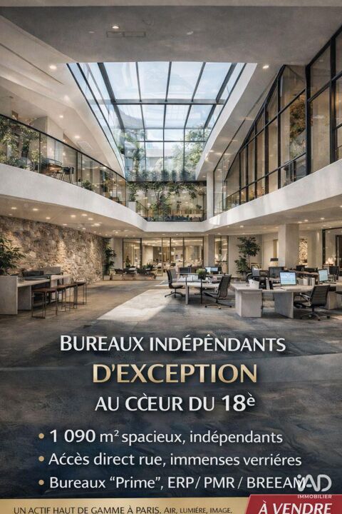 Vente Murs commerciaux 1 145 m&sup2; 11760000 75018 Paris