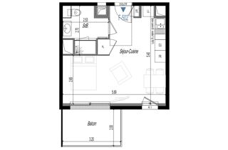  Appartement � vendre 1 pi�ce 29 m�