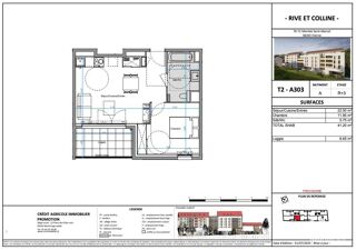  Appartement � vendre 2 pi�ces 41 m�