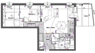  Appartement  vendre 3 pices 70 m