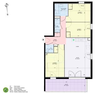  Appartement  vendre 4 pices 78 m