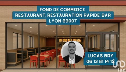 Vente Restauration rapide 63 m&sup2; 99000 69007 Lyon