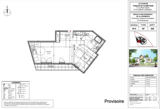  Appartement  vendre 2 pices 54 m