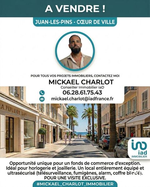 Vente Boutique/Local commercial 55 m&sup2; 162000 06160 Juan-les-pins