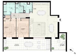  Appartement � vendre 4 pi�ces 111 m�