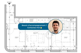  Appartement  vendre 3 pices 55 m