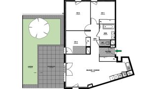  Appartement � vendre 4 pi�ces 85 m�